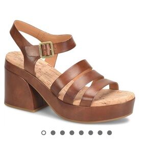 Platform Sandals, Cognac 9